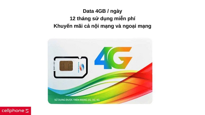 Data tận 4GB/ngày, khuyến mãi nội ngoại mạng cực nhiều