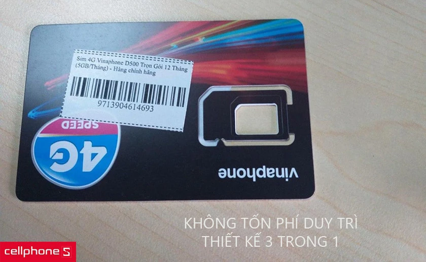 Không tốn phí duy trì, thiết kế 3 trong 1