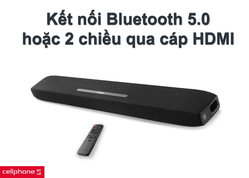 Được trang bị kết nối bluetooth 5.0 cùng khả năng nhận âm thanh 2 chiều qua cáp HDMI