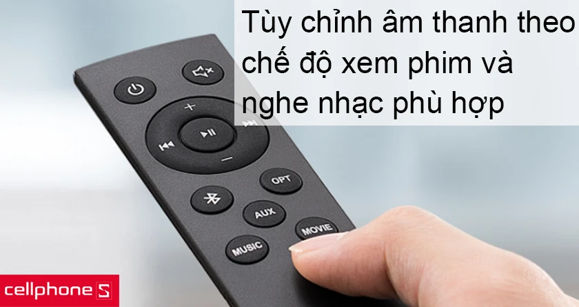 chỉnh âm thanh theo nhiều chế độ