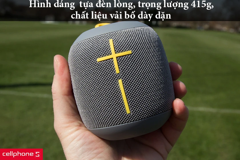 Hình dáng nhỏ gọn tựa đèn lòng, trọng lượng 415g, chất liệu vải bố dày dặn
