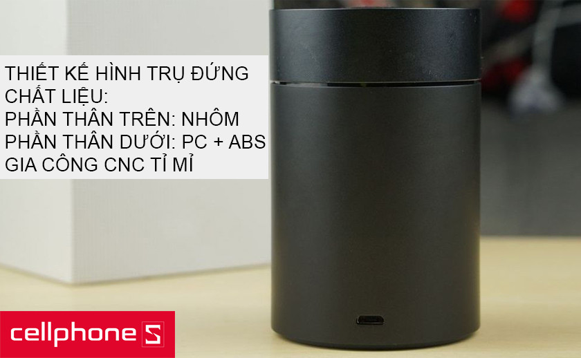 Thiết kế hình trụ đứng đơn giản, tinh tế và thu hút với hai màu sắc thời thượng