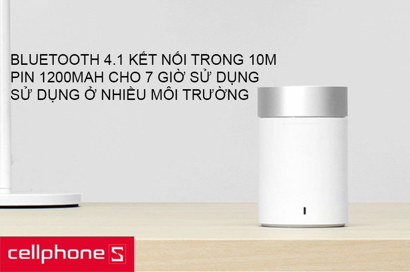 Kết nối bluetooth 4.1 dễ dàng và thời gian sử dụng lâu lên đến 7 giờ