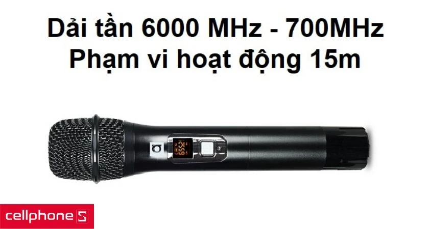 Dải tần rộng mang đến âm thanh sắc nét hơn và có thể hoạt động ở phạm vi lên đến 15m