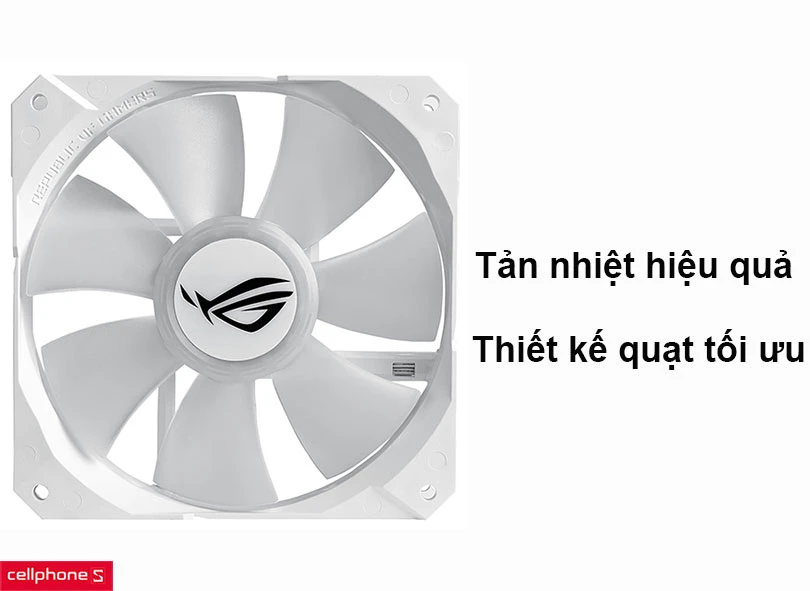Tản nhiệt nước ASUS ROG STRIX LC 240 ARGB White Edition
