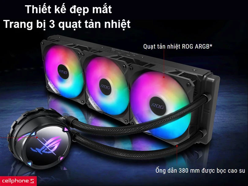 Tản nhiệt nước ASUS Rog STRIX LC 360 ARGB