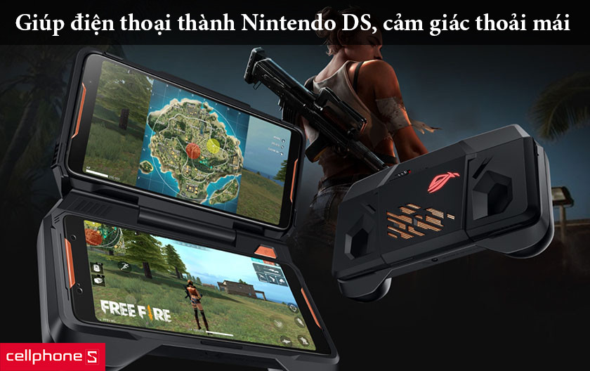 Thiết kế giúp cho điện thoại trở thành Nintendo DS, tạo cảm giác thoải mái