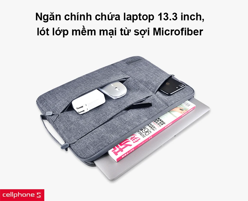 Nhiều ngăn chứa rộng rãi