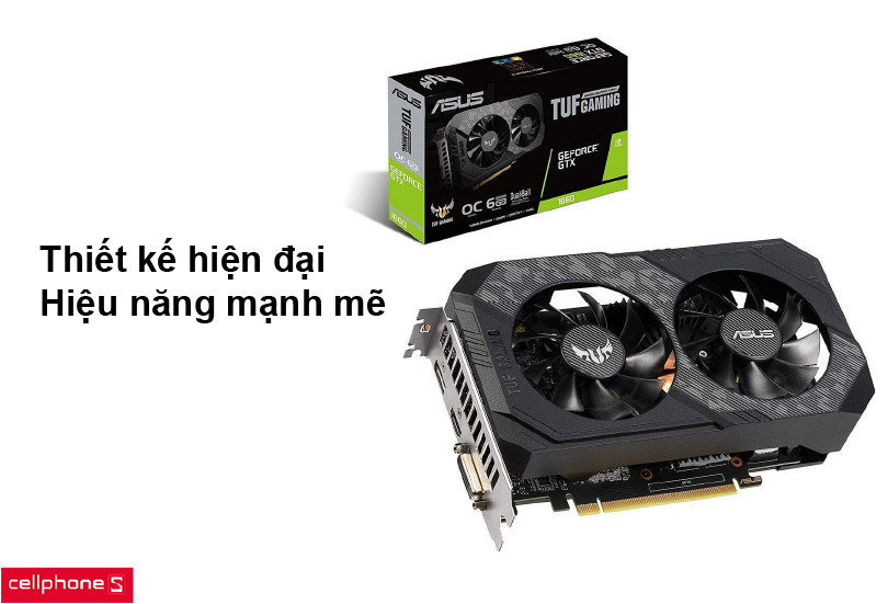 Card màn hình Asus TUF GTX 1650 O4GD6-P-Gaming