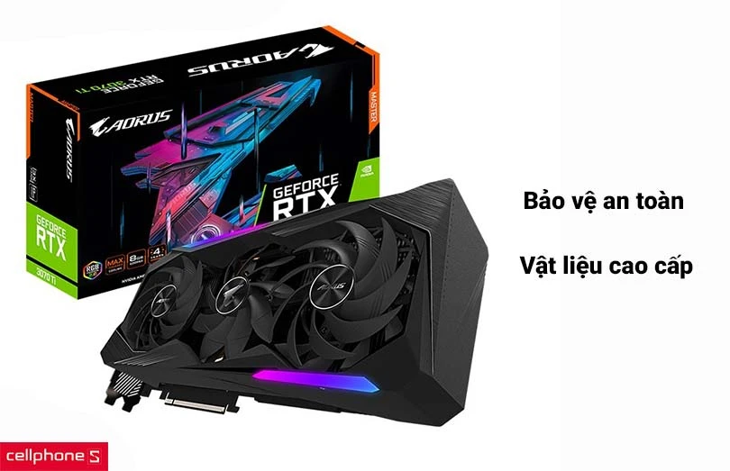 Card màn hình Gigabyte AORUS GeForce RTX 3070 MASTER 8G