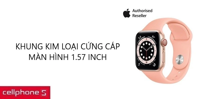 Khung kim loại cứng cáp, màn hình Always-On Retina 1.57 inches