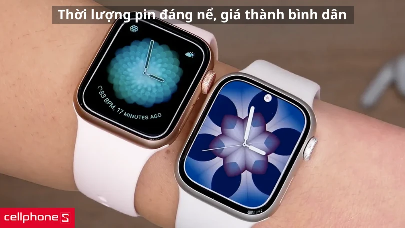 Pin và giá thành của Apple Watch SE và 5
