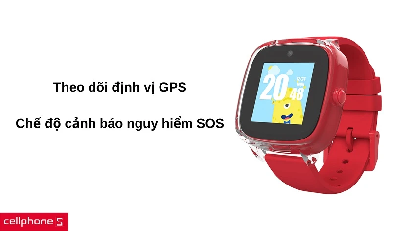 Tính năng định vị GPS & cảnh báo SOS bảo vệ bé an toàn