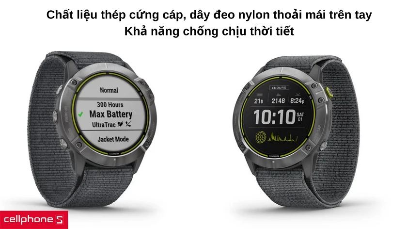 Thiết kế cứng cáp, chống chịu thời tiết cho nhu cầu vận động ngoài trời