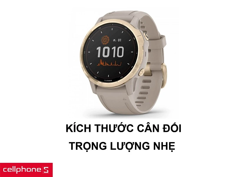 Thiết kế tạo ra kích thước cân đối cùng với trọng lượng siêu nhẹ, thoải mái khi đeo