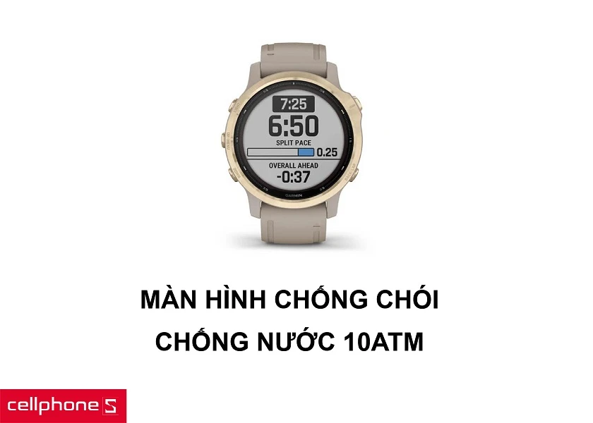 Chức năng chống chói của màn hình đi kèm với tính năng chống nước 10 ATM