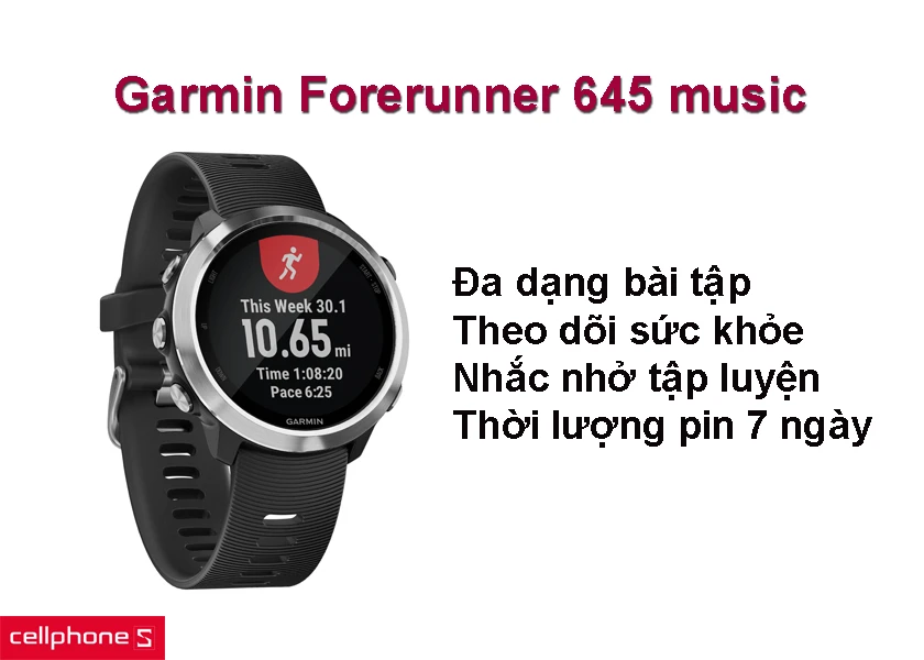 ng h Garmin Forerunner 645 Music Gi r cao c p