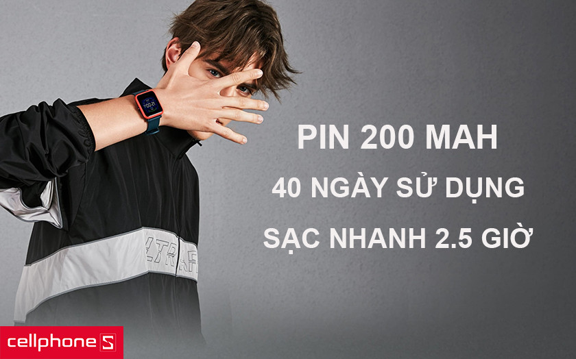 Thời lượng pin đến 40 ngày, hỗ trợ sạc nhanh