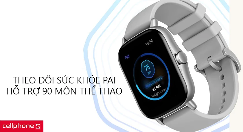 Theo dõi sức khỏe với chỉ số PAI, hỗ trợ theo dõi luyện tập với 12 bộ môn