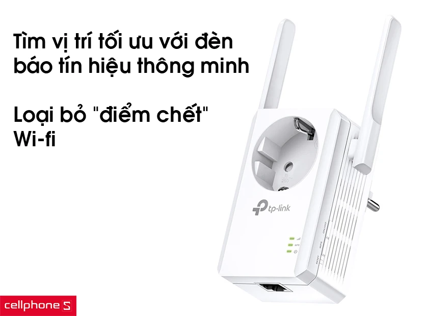 Tìm vị trí tối ưu với đèn báo tín hiệu thông minh và loại bỏ điểm chết Wifi trong nhà