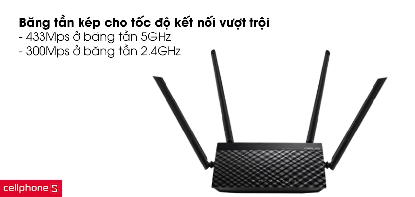 Giải trí tốt hơn với Wifi chuẩn siêu nhanh và kết nối băng tần kép