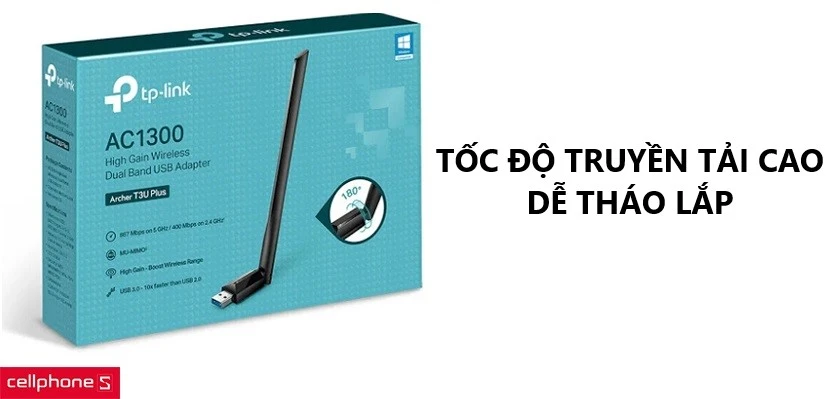 Tốc độ sử dụng cao, dễ dàng tháo lắp và sử dụng