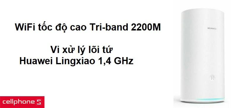 Kết nối Tri-band 2200M, Chip Wi-Fi Huawei Lingxiao và thuật toán LDPC cho kết nối ổn định
