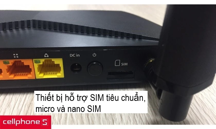 Bên cạnh đó, để sử dụng chế độ 4G thì thiết bị cũng hỗ trợ cho người dùng khay cắm SIM tiêu chuẩn