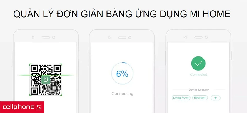 quản lí đơn giản bằng ứng dụng Mihome