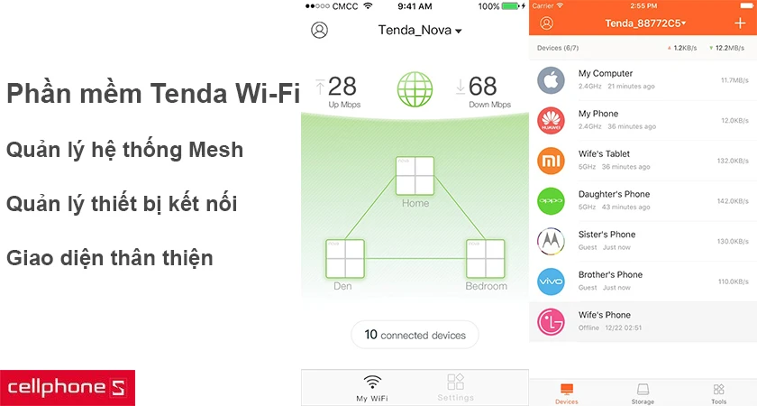 kết nối Mesh tự động và nhanh chóng