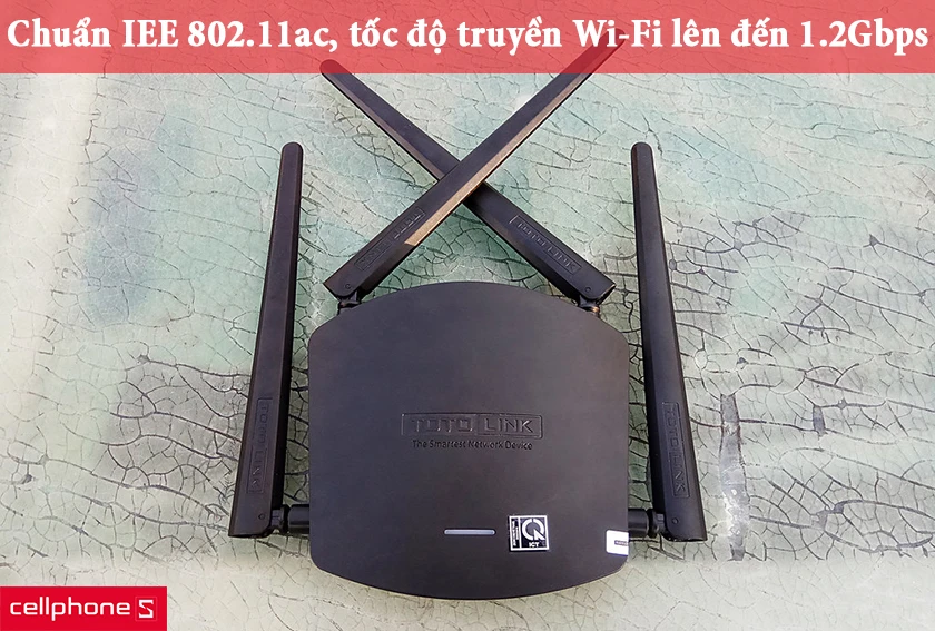 Tốc độ truyền wi-fi 1.2Gbps