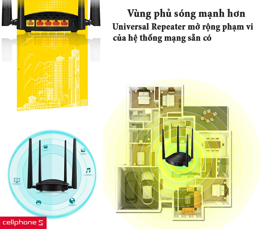 Mở rộng phạm vi phủ sóng cùng Universal Repeater