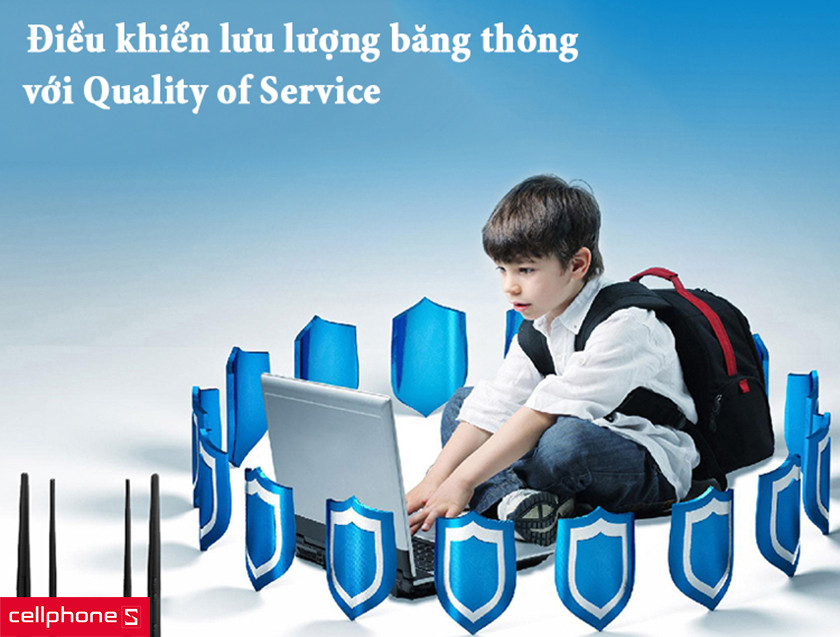 ToToLink A800R được hỗ trợ chức năng QoS (Quality of Service)