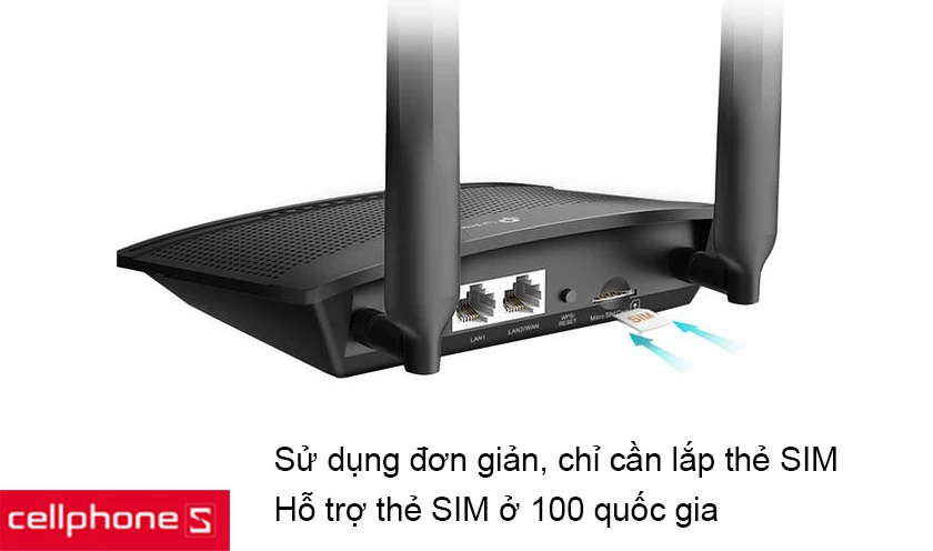 Sử dụng SIM điện thoại phát WiFi đơn giản, không cần cấu hình