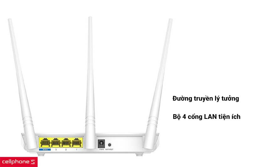 Đường truyền lý tưởng với bộ 3 cổng LAN tiện ích