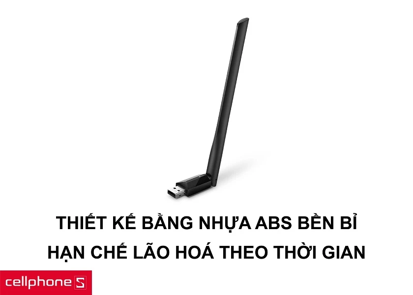 Thiết kế bằng nhựa ABS bền bỉ cứng chắc cùng khả năng hạn chế lão hóa theo thời gian