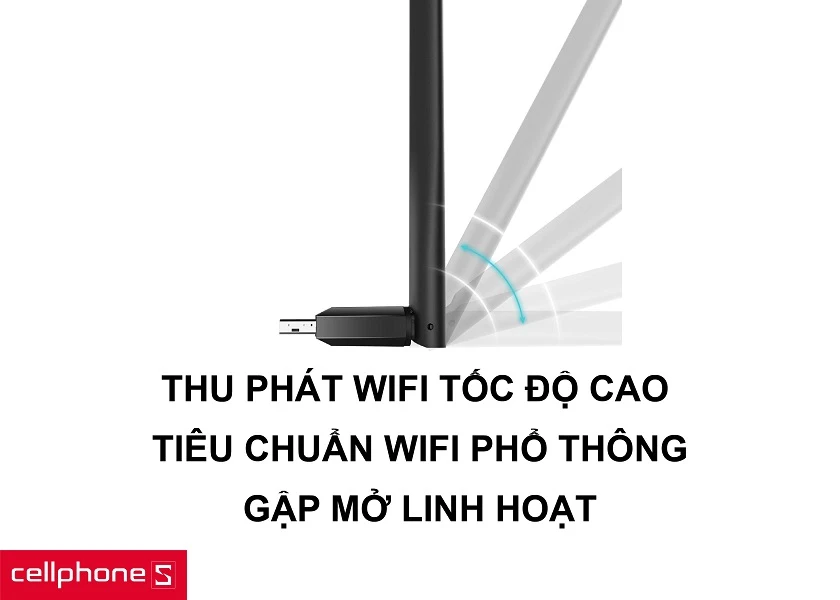 Tốc độ kết nối lên đến hơn 400Mbps cùng tiêu chuẩn kết nối 802.11 a/b/g/n/ac tiêu chuẩn