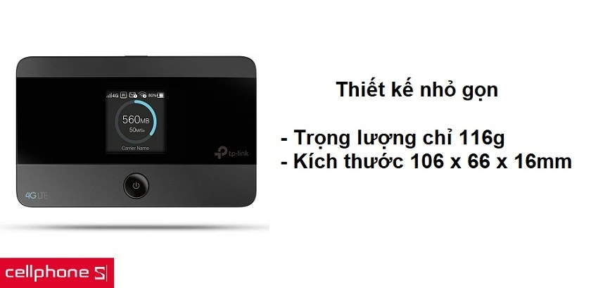 Thiết kế hiện đại tiện lợi di chuyển cùng màn hình hiển thị tích hợp