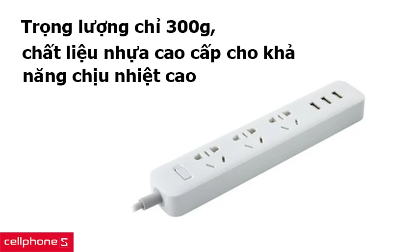 Trọng lượng chỉ 300g, chất liệu nhựa cao cấp