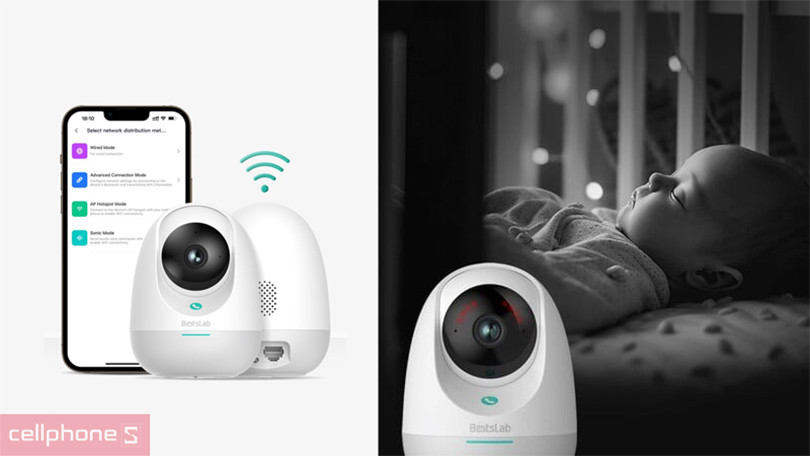 Lưu trữ trên camera IP không dây 2K Botslab C213 gọi điện thoại