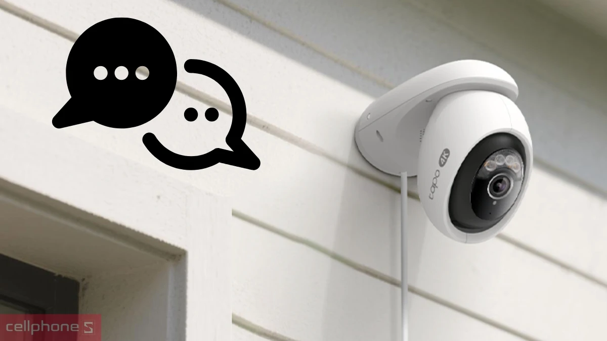 Khả năng đàm thoại 2 chiều tiện lợi của camera TP-Link Tapo IP C560WS ngoài trời 8MP