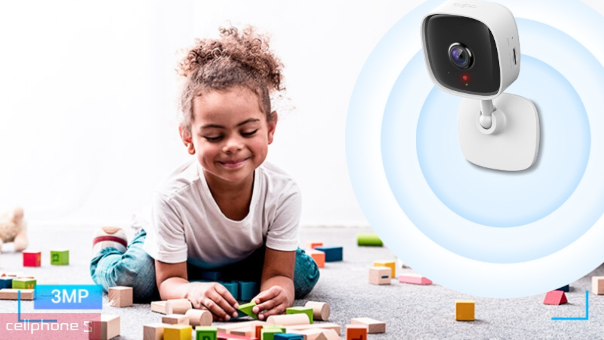 Chất lượng ghi hình rõ nét của camera TP-Link Tapo IP Wifi 1080p C110