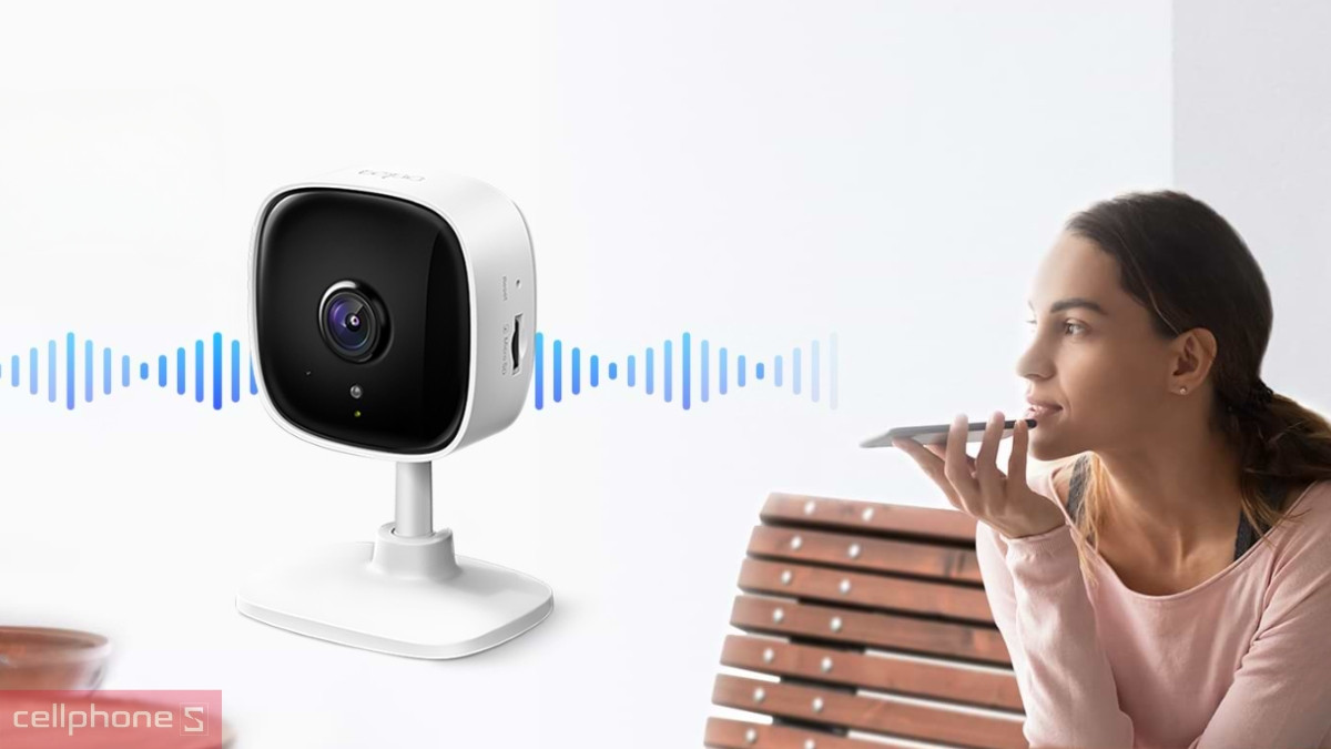 Sử dụng tính năng đàm thoại hai chiều và xem trực tiếp trên camera TP-Link Tapo IP Wifi 1080p C110