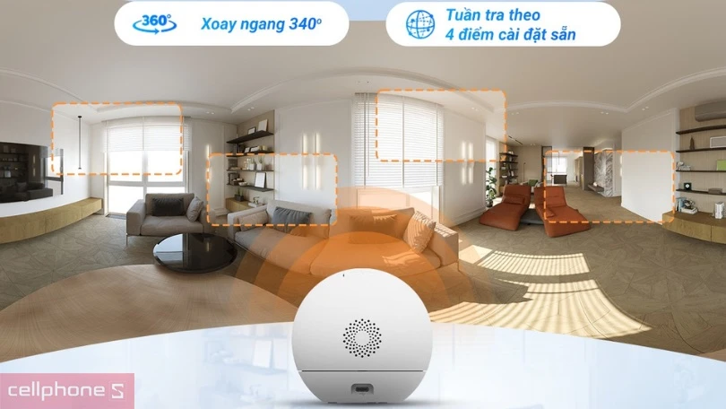 Camera IP Wifi 6MP Ezviz C60P Dual - Quay quét thông minh, ghi hình sắc nét