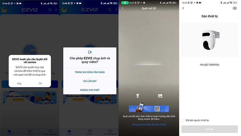 Hướng dẫn kết nối camera Ezviz H9C 6MP IP wifi 2 ống kính ngoài trời với app Ezviz 