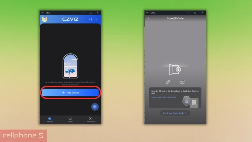 Hướng dẫn kết nối camera EZVIZ IP WiFi H8C 3MP 2K với điện thoại