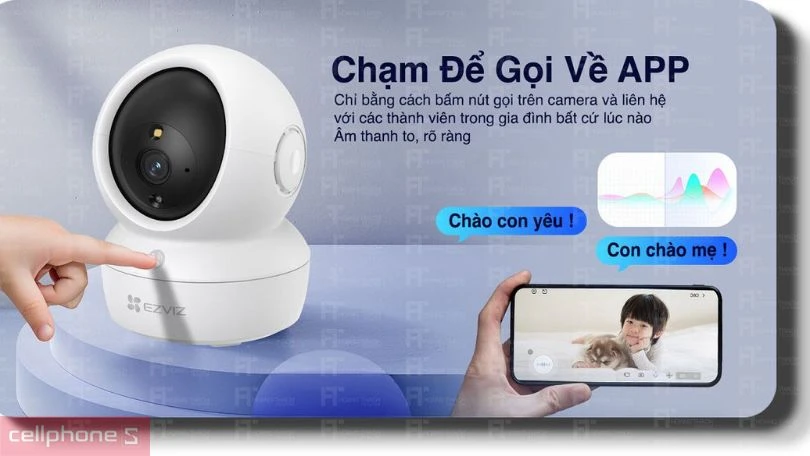 Camera IP hồng ngoại không dây 5MP Ezviz H6C Pro - Tuần tra mọi ngóc ngách