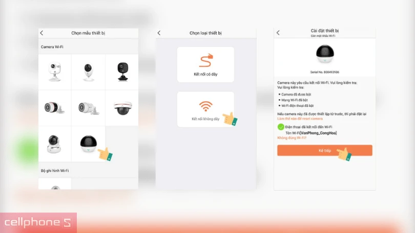 Hướng dẫn thiết lập kết nối Wifi cho camera IP Wifi EZVIZ TY1 4MP