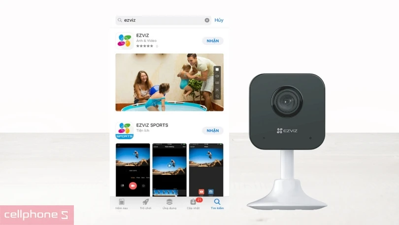 cách sử dụng camera IP WiFi trong nhà EZVIZ H1C 2MP