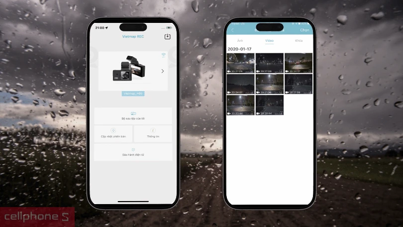 Hướng dẫn cách xem lại video hành trình camera VIETMAP trên điện thoại